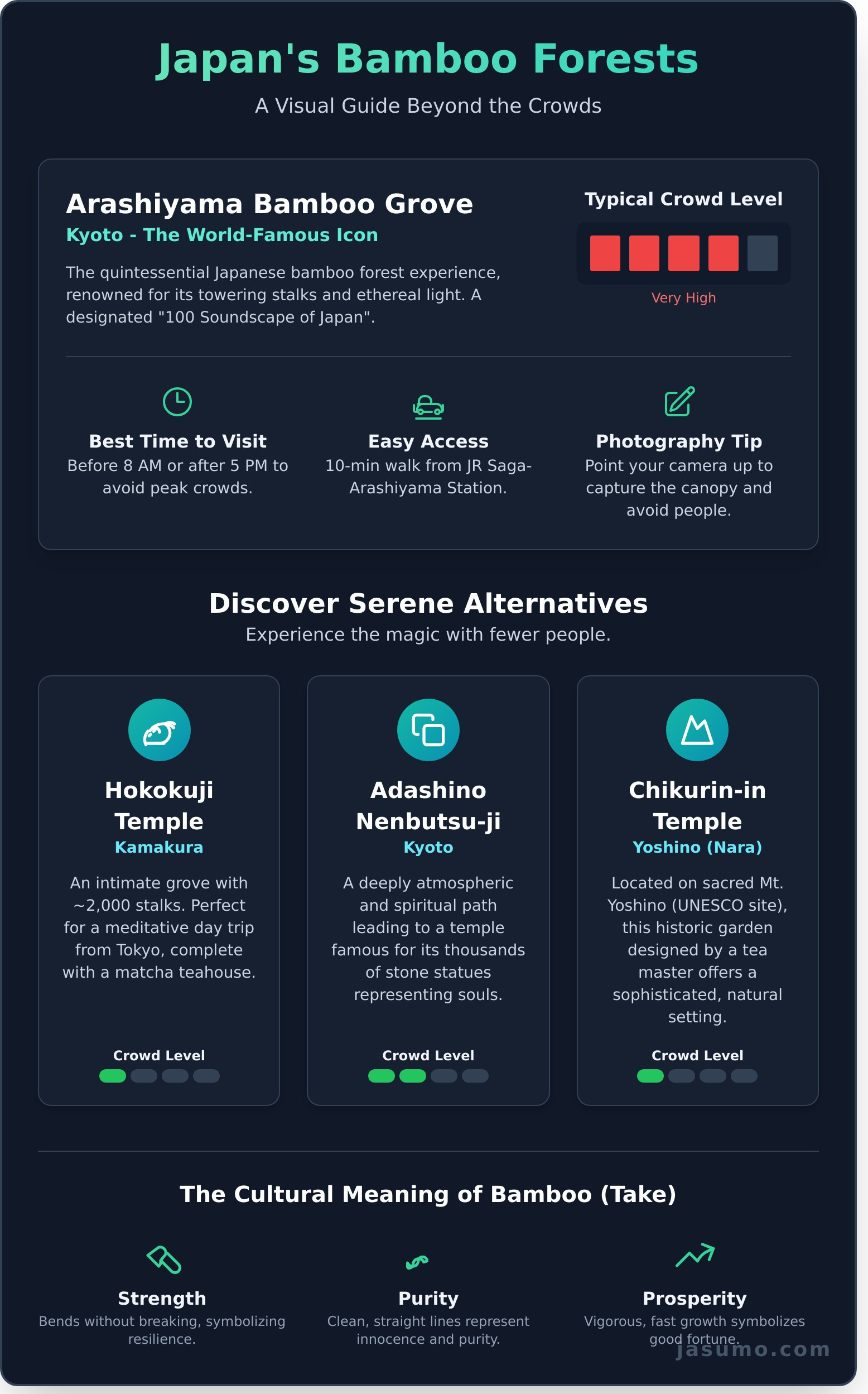 Japan’s Most Magical Bamboo Forests: The Complete 2025 Guide - Infographic