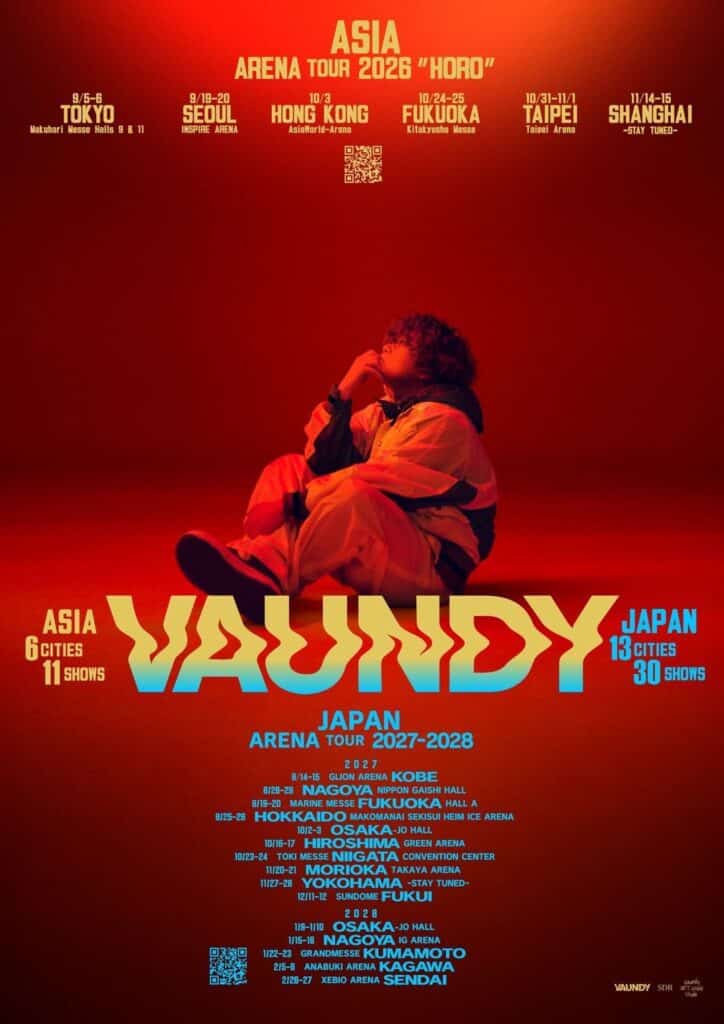 Vaundy Tickets Japan Arena Tour 2027-2028 | Jasumo